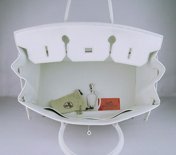 Replica Hermes Birkin 40CM Togo Bag Light White 6099 Online - Click Image to Close